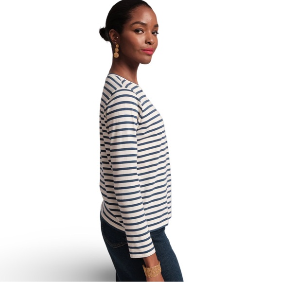 Frances Valentine▪️Long Sleeve Striped Tee - Picture 3 of 8